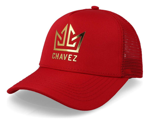 Gorra All In Chavez Golden Curva Trucker Roja Trucker Unital