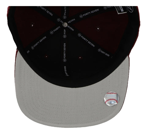 Gorra '47 MLB Yankees No Shot Captain Guinda Unitalla