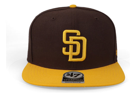 Gorra '47 MLB Padres No Shot Two Tone Captain Café Unitalla