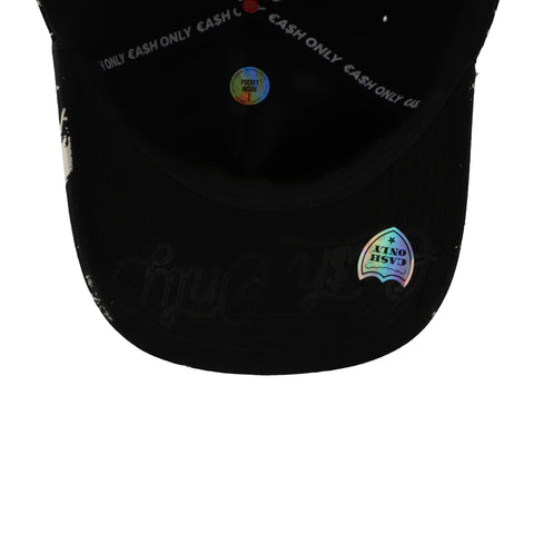 Gorra Cash Only Paint Curve 1039 Negro Unitalla