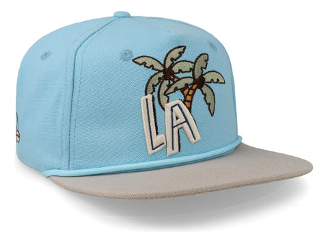 Gorra Overrated Over La Palm Azul Unitalla