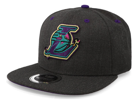 Gorra Fex Zombie Squad Lakers Los Ángeles Gris Unitalla