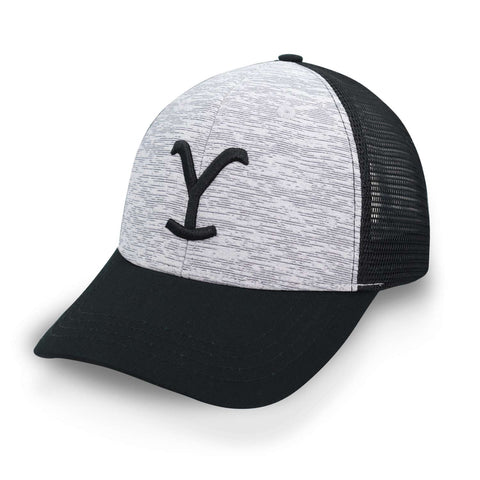 Gorra Yellowstone Dutton Ranch Y Logo Trucker Gris Unitalla