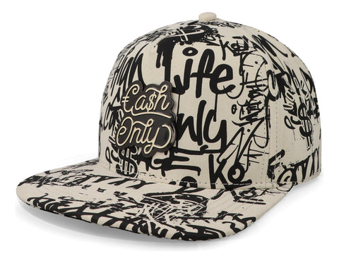 Gorra Cash Only Been Tagged In White Background Plana