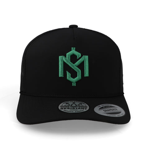 Gorra Hooey Shad Mayfield 5-Panel Trucker Negro/Verde