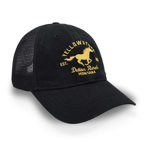 Gorra Yellowstone Dutton Ranch Horse Trucker Negro Uni
