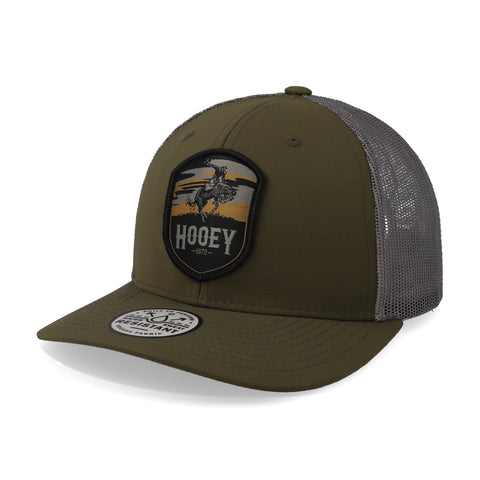 Gorra Hooey Cheyenne 6 Panel Trucker Patch Olivo Uni