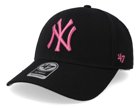 Gorra '47 MLB Yankees MVP Azul Logo Rosa Unitalla