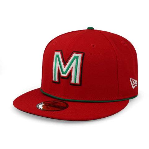 Gorra New Era  59 Fifty México Serie del Caribe Away 24 Rojo