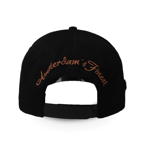 Gorra Cash Only Champagne Canabis Snap Negro Unitalla