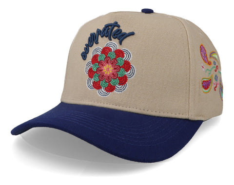 Gorra Overrated Mandala Beige/marino Unitalla