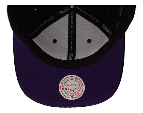 Gorra Mitchell & Ness Nba Cord Script Snapback Lakers Negro