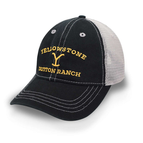 Gorra Yellowstone Dutton Ranch Trucker Negro Unitalla