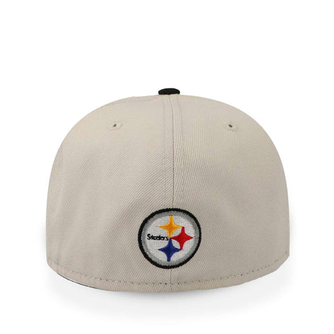 Gorra New Era 59 Fifty NFL Steelers Draft 23 Beige Cerrada