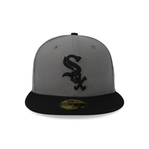 Gorra New Era 59 Fifty MLB White Sox Basic Gris Cerrada
