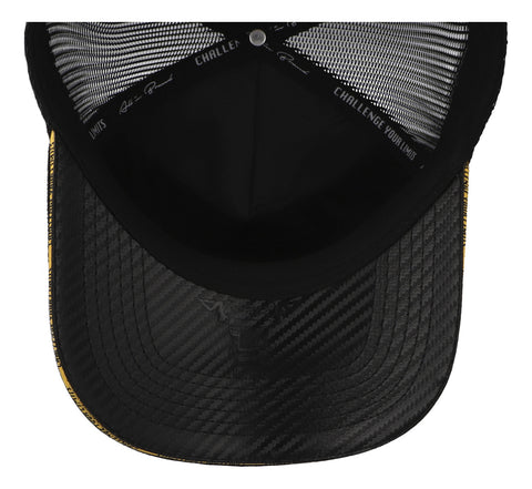 Gorra All In Horsepower Trucker Negro Con Amarillo Unitalla