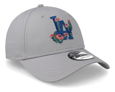 Gorra New Era 9 Forty MLB Dodgers Flower Icon Gris Unitalla