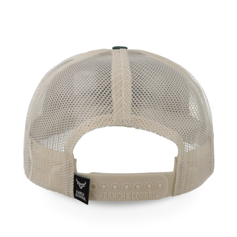 Gorra Ranch & Corral Retro 07 Natural/Verde Unitalla