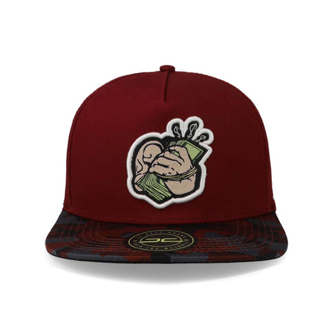 Gorra Jc Hats Hi Money 1677 Vino Camo Unitalla