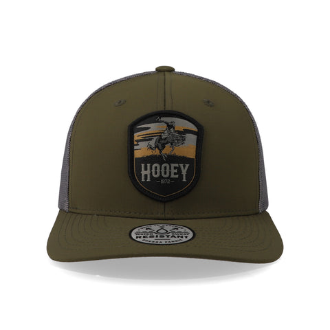 Gorra Hooey Cheyenne 6 Panel Trucker Patch Olivo Uni