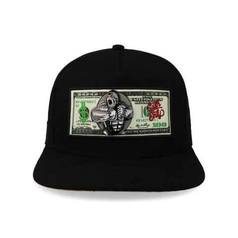 Gorra Cash Only Gorila Dollar Negro Unitalla