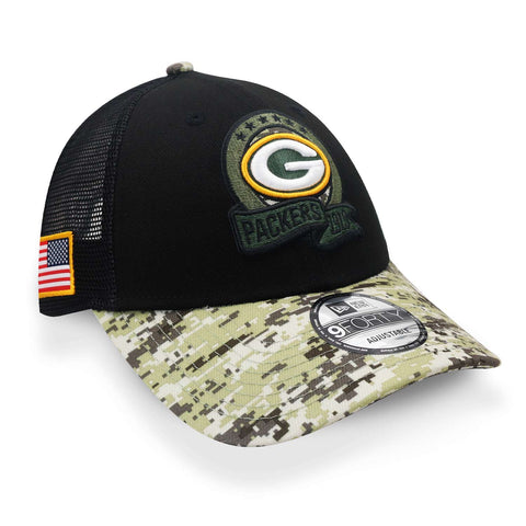 Gorra New Era 9 Forty NFL Packers Salute Negro Unitalla