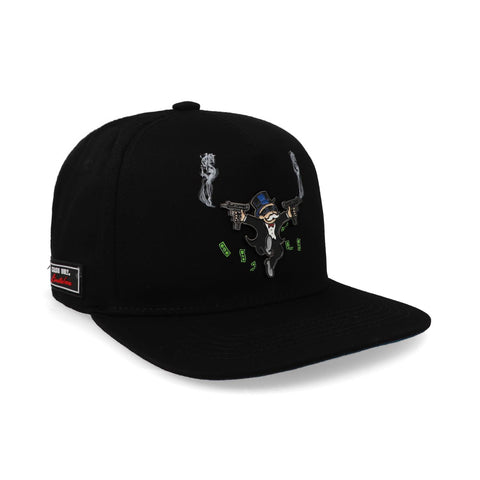 Gorra Cash Only Mono Smoking Guns Curva Negro Unitalla