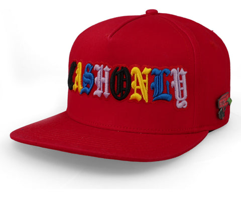 Gorra Cash Only Logo Cash Only Goticas Snk Rojo Unitalla
