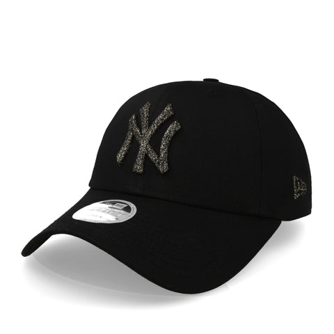 Gorra New Era 9 Forty MLB Yankees Wmns Metallic Logo Negro Unitalla