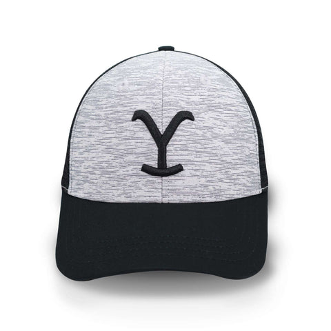 Gorra Yellowstone Dutton Ranch Y Logo Trucker Gris Unitalla