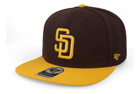 Gorra '47 MLB Padres No Shot Two Tone Captain Café Unitalla