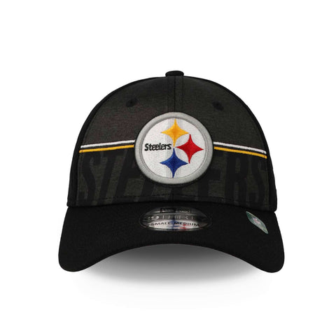Gorra New Era 39 Thirty NFL Steelers Training 23 Cerrada