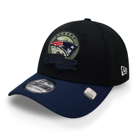 Gorra New Era 39 Thirty NFL Patriots Salute to Service Negro