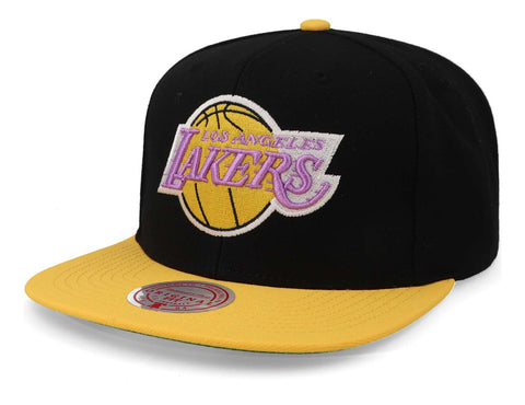 Gorra Mitchell & Ness NBA Lakers Negro/Amarillo Unitalla