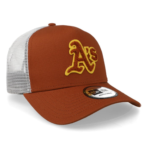 Gorra New Era 9 Forty MLB Athletics Boucle Trucker Café