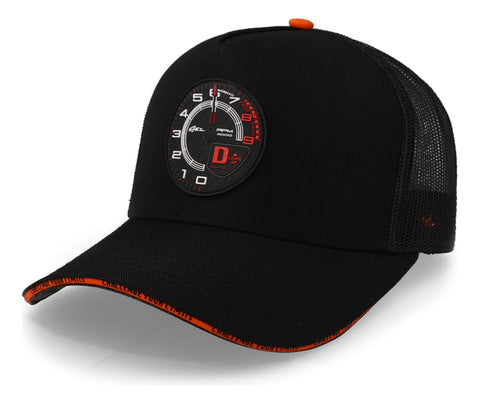 Gorra All In Horsepower Trucker Negro Con Naranja Unitalla