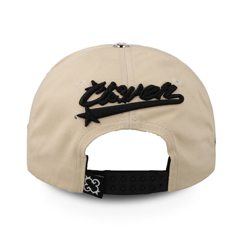 Gorra Clover Garments Red Heart Beige Ss24 Unitalla