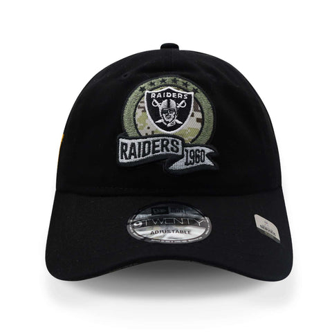 Gorra New Era 9 Twenty NFL Raiders Salute Service 22 Negro