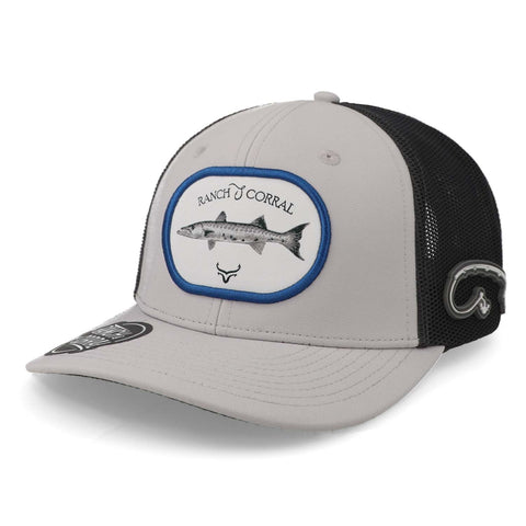 Gorra Ranch Corral Barracuda 9 Rcfs9 Gris C Unitalla
