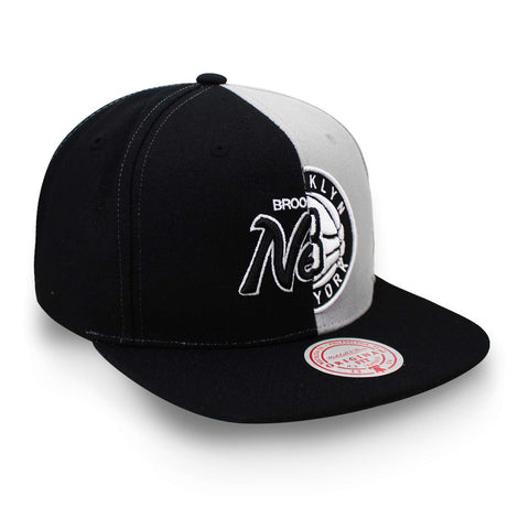 Gorra Mitchell & Ness NBA Split Crown Nets Negro Uni