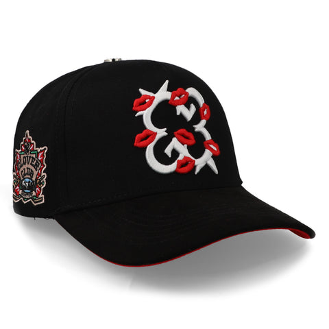 Gorra Clover Garments Kisses Ss24 Negro Unitalla