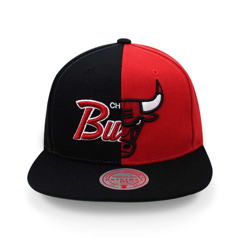 Gorra Mitchell & Ness NBA Split Crown Bulls Negro Uni