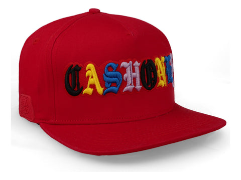 Gorra Cash Only Logo Cash Only Goticas Snk Rojo Unitalla