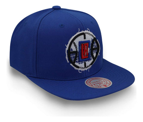 Gorra Mitchell & Ness Nba Embroidery Glitch Clippers Azul Un
