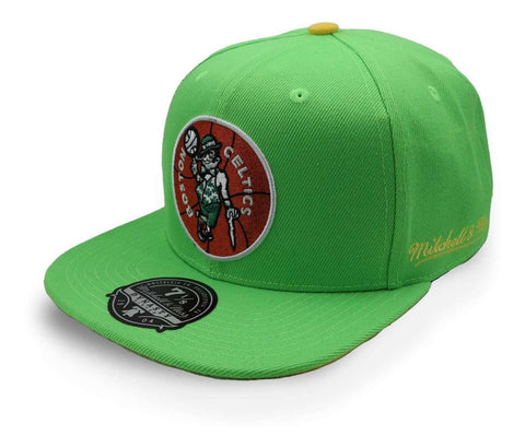Gorra Mitchell & Ness Nba Hyperteam Celtics Verde Cerrada