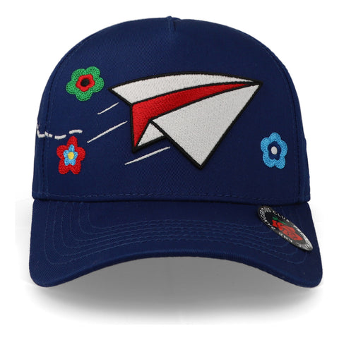 Gorra Problematic Chiquete Paperplane Snapback Azul Psa Azul