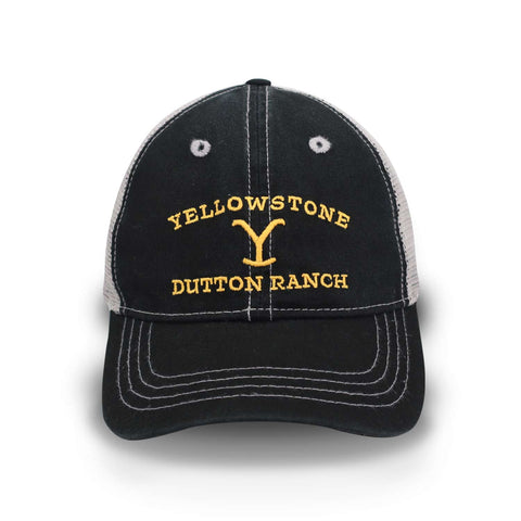 Gorra Yellowstone Dutton Ranch Trucker Negro Unitalla