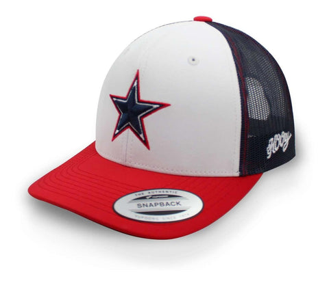 Gorra Hooey Dallas Obsidian Blanco Unitalla
