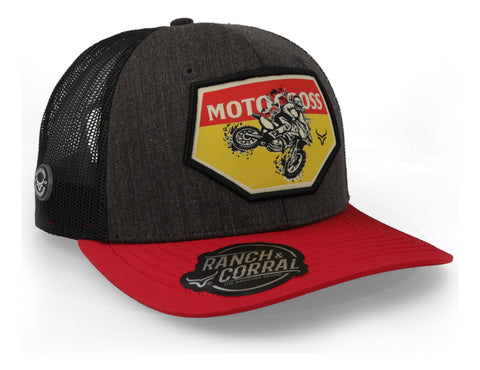 Gorra Ranch & Corral Bikers 1 Rcb01 Gris/rojo Unitalla