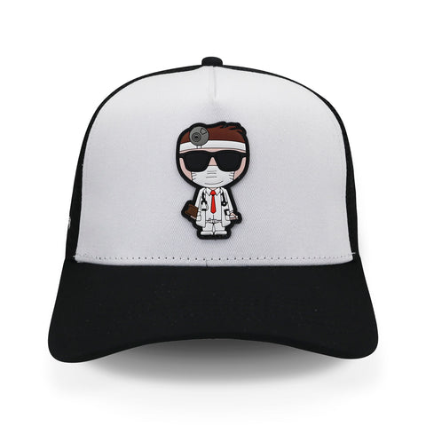 Gorra Viacci Doctor Black And White Trucker Blanco Unitalla